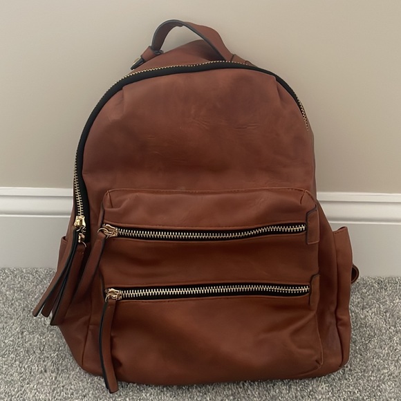 Madison West Handbags - Madison West Brown Backpack